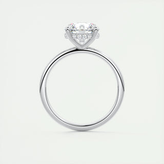 1.0-3.0 CT Round Diamond Hidden Halo Engagement Ring