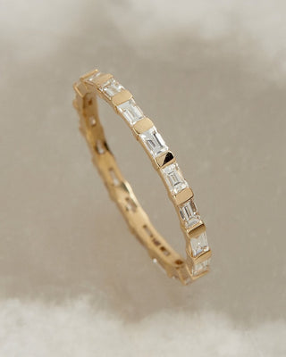 0.80CTW Baguette Cut Full Eternity Wedding Band for Women