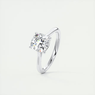 Bague de fiançailles solitaire en moissanite taille coussin de 2,15 ct