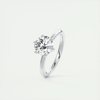 1.50 CT-3.50 CT Round F- VS1 Diamond Solitaire Engagement Ring