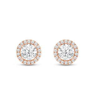 Boucles d'oreilles à tige en diamant Moissanite taille ronde 2,50 ct pour femmes