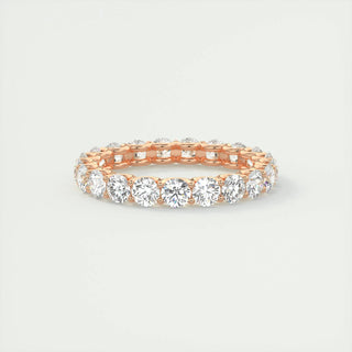 2.1 CT Round  Diamond Full Eternity Wedding Band With EF- VVS Clarity