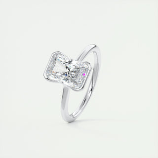 1.0-3.0 CT Radiant Diamond Solitaire Engagement Ring