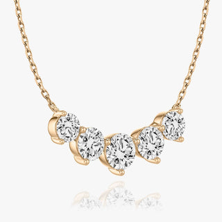 Collier avec diamants ronds F/VS de 3,50 TCW