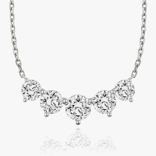 Collier avec diamants ronds F/VS de 3,50 TCW