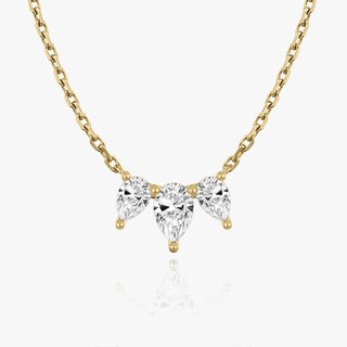 Collier en diamant de laboratoire 1,0 TCW Pear F/VS