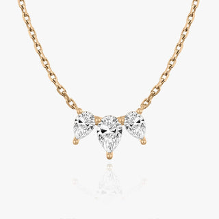 Collier en diamant de laboratoire 1,0 TCW Pear F/VS