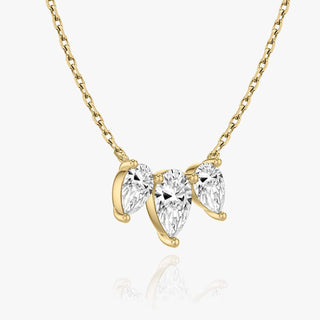 2.0 TCW Pear F/VS Lab Grown Diamond Necklace