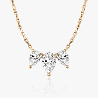 Collier en diamants de laboratoire 2.0 TCW Pear F/VS