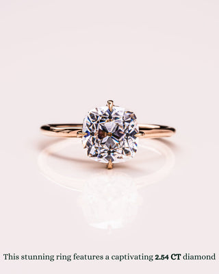 1.50 - 3.0 CT Cushion CVD Diamond Hidden Halo Engagement Ring