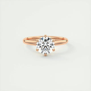 1.50 CT-3.50 CT Round F- VS1 Diamond Solitaire Engagement Ring