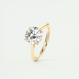 2ct Round F- VS1 Diamond Solitaire Engagement Ring