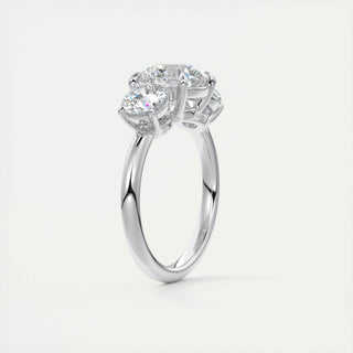 2CT Round Brilliant Cut Moissanite Engagement Ring - ELITE CARAT