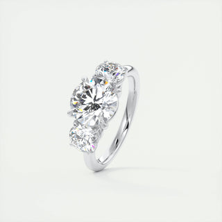 2CT Round Brilliant Cut Moissanite Engagement Ring - ELITE CARAT