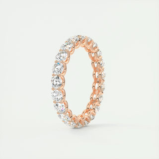 2.1 CT Round  Diamond Full Eternity Wedding Band With EF- VVS Clarity