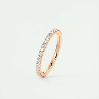 0.74 Round Cut Full Eternity Moissanite Bridal Wedding Band