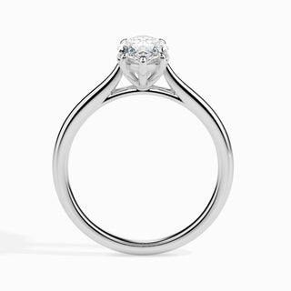 Bague de fiançailles solitaire en diamant de forme marquise de 1 ct avec clarté F-VS