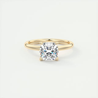 1.80CT Cushion Cut Moissanite Solitaire Engagement Ring - ELITE CARAT