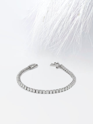 Bracelet en diamant rond de 5,94 ct avec moissanite pour elle