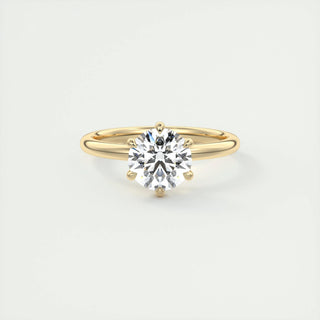 1.50 CT-3.50 CT Round F- VS1 Diamond Solitaire Engagement Ring