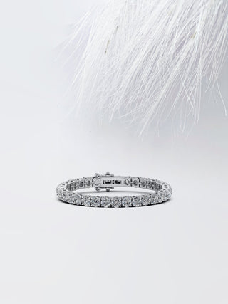 Bracelet en diamants Moissanite taille ronde de 17,0 ct pour femme