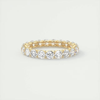 2.1 CT Round  Diamond Full Eternity Wedding Band With EF- VVS Clarity