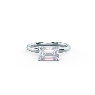 1.75ct Emerald Cut East-West Moissanite Diamond Engagement Ring - ELITE CARAT