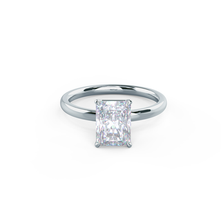 3.0ct Radiant Cut Moissanite Diamond Solitaire Engagement Ring - ELITE CARAT