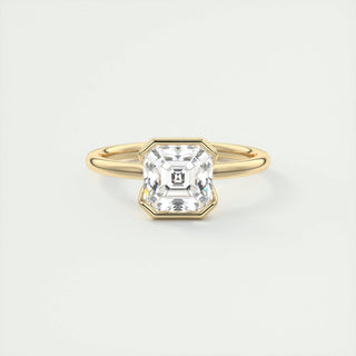 Anillo de compromiso con diamante Asscher de 2 ct engastado en solitario F-VS1