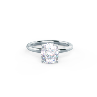 2.75ct Cushion Cut Moissanite Diamond Classic Solitare Engagement Ring - ELITE CARAT