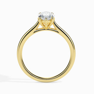 Bague de fiançailles avec solitaire en diamant de taille marquise de 1 ct F-VS cultivé en laboratoire 