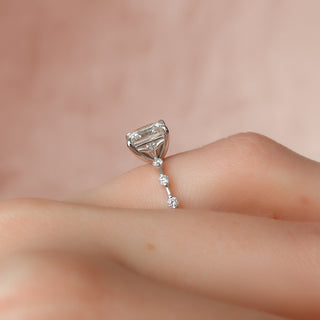 1.0 -3.0 Shape Princess Dainty Engagement Ring