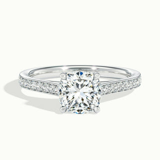 1.50CT Round Cut Moissanite Channel Set Diamond Engagement Ring