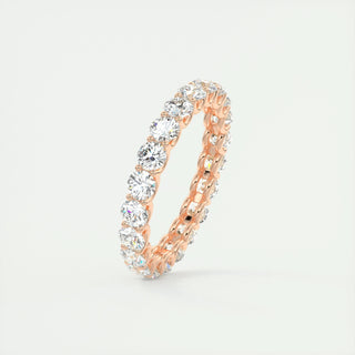 2.1 CT Round  Diamond Full Eternity Wedding Band With EF- VVS Clarity