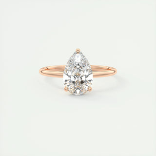 1.0-3.0 ct Pear Diamond Solitaire Engagement Ring