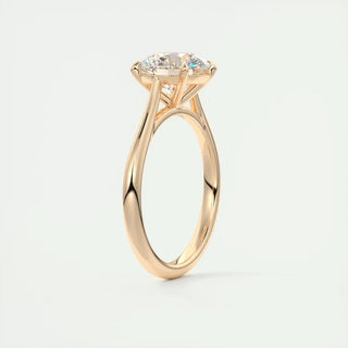 2ct Round F- VS1 Diamond Solitaire Engagement Ring