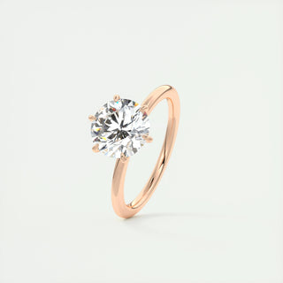 1.0-3.0 ct Round F- VS1 Diamond Solitaire Engagement Ring