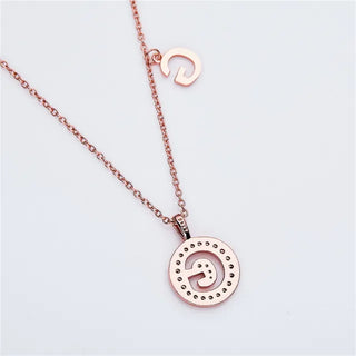 Collier avec diamants et moissanite en forme de lettre « G » pour femme