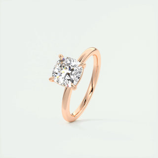 1.0-3.0 ct Cushion Diamond Solitaire Engagement Ring