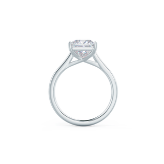 1.0ct Princess Cut Moissanite Diamond Trellis Solitare Engagement Ring - ELITE CARAT