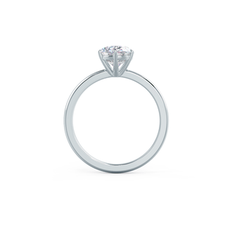 1.50ct Oval Cut 6 Prong Solitaire Moissanite Engagement Ring - ELITE CARAT