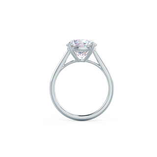 Bague de fiançailles solitaire en or massif 14 carats avec diamant en moissanite de 1,50 ct et serti cathédrale