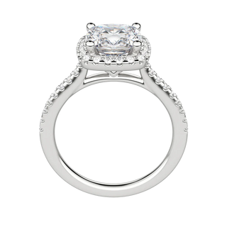 Bague de fiançailles en moissanite taille coussin de 2,15 ct