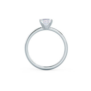 Bague de fiançailles solitaire en diamant et moissanite taille émeraude de 2,75 ct pour elle 