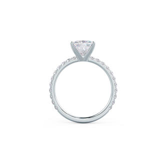 2.0CT Radiant Cut Moissanite Classic Pave Diamond Engagement Ring - ELITE CARAT