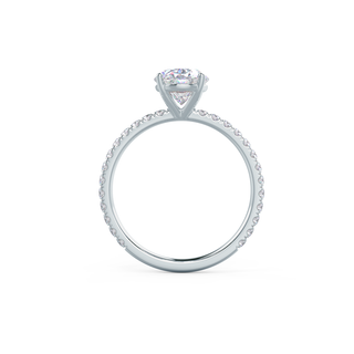 2.25CT Oval Cut Moissanite Pave Diamond Engagement Ring - ELITE CARAT