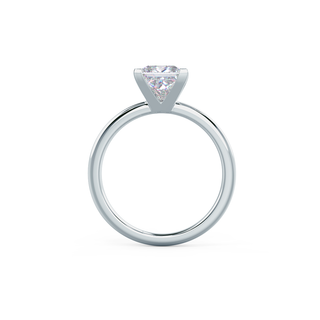 Anillo de compromiso clásico solitario con diamante moissanita de talla princesa de 1,75 ct