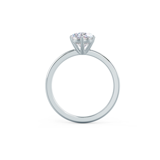 1.50ct Oval Six Prong Moissanite Diamond Solitaire Engagement Ring