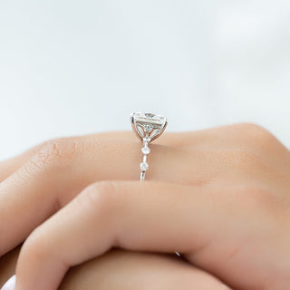 1.0 -3.0 Shape Princess Dainty Engagement Ring