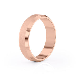 Classic Brushed Finish Wedding Band For Men